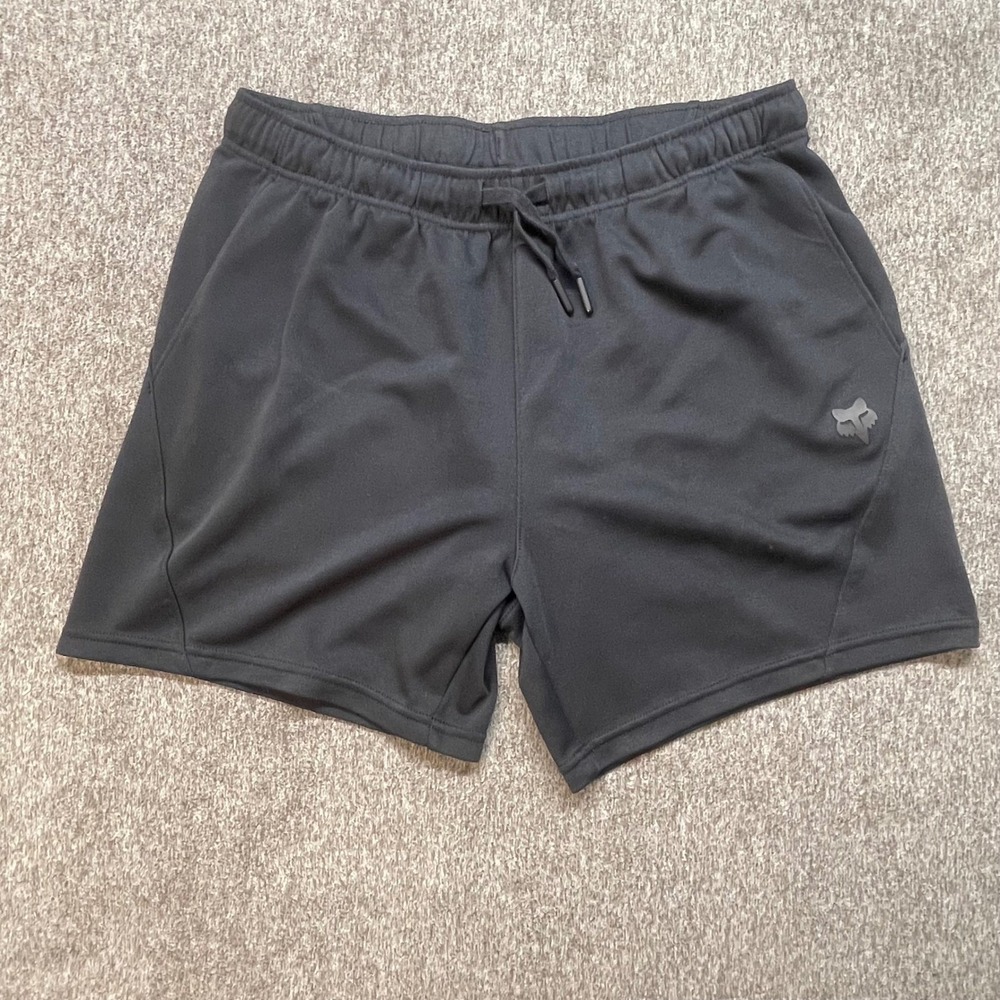 Fox Racing Womens Black Active Training Shorts Elastic Drawstring Waist Small